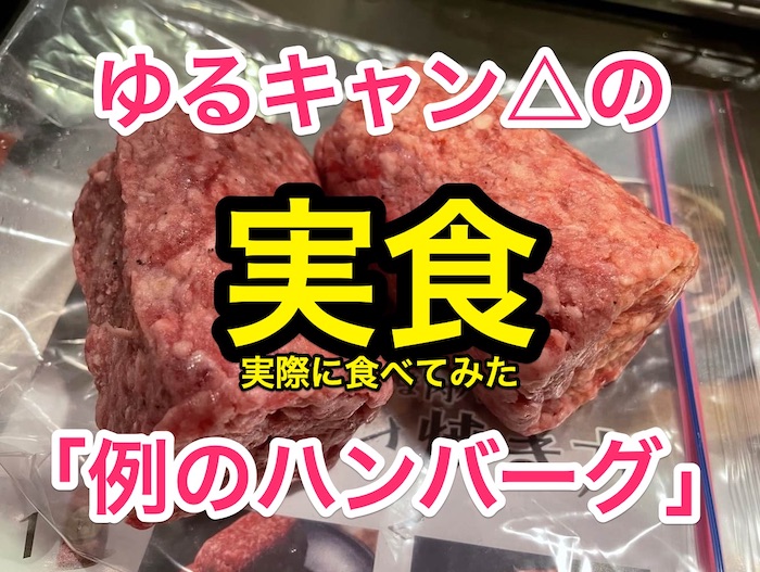 ゆるキャン の 例のハンバーグ を実食 なでしこ流 Vs 公式焼き方も比較 カブキャン